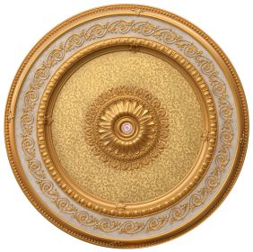 Golden Dream Round Chandelier Ceiling Medallion 60