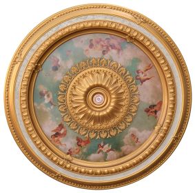 Cherub Sky Round Chandelier Ceiling Medallion 47