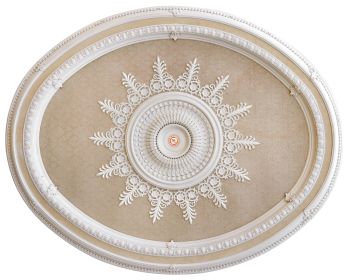 Blanco Oval Chandelier Ceiling Medallion 79 inches