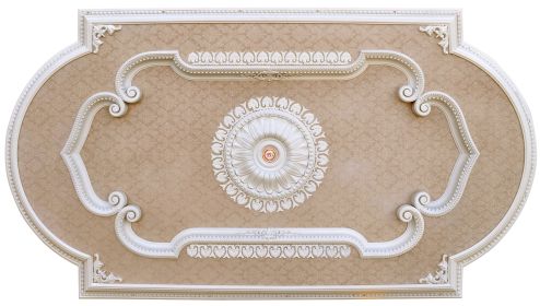 Blanco Rectangular Chandelier Ceiling Medallion 94 inches