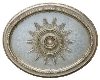 Champagne Large Oval Chandelier Ceiling Medallion 79 inches