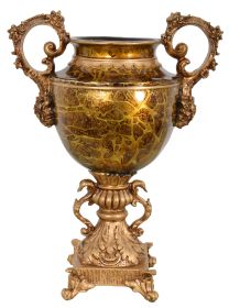 Golden Swirl Vase 18.5 Inches Tall