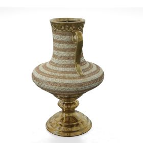 Golden Floral Vase