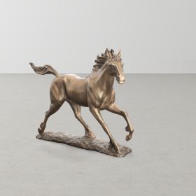Bronzed Galloping Horse
