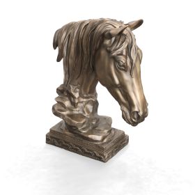 Bronzed Horse Bust Classic