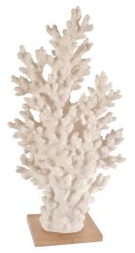 White Coral with Acrylic Base Tall