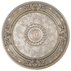 Petite Round Champagne Ceiling Medallion 24 Inch Diameter