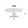 Inverness Farmhouse 60'' Round Dining Table