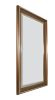 Sterling Mirror with Gold Metal Accent