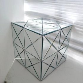 Mirrored End Table