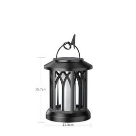 LED Solar Energy Simulation Flame Lamp With Clip Waterproof Outdoor Wall Lamp Festival Decoration