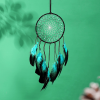 1pc Feather Dream Catcher For Bedroom; Patterned Decor Hollow Boho Wall Hanging; Handmade Dreamcatcher; Home Decor