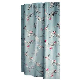 Flower and Bird Shower Curtain Waterproof Bathroom Curtain, 180x180 cm