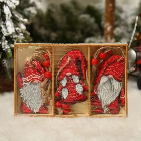 9pcs Christmas Gnomes Wooden Hanging Ornament Christmas Tree Decorations For Home New Year 2023 Gift Xmas Navidad Envio Gratis