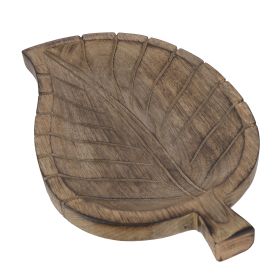 WILLART Wooden Serving Platter Tray for Serving Salad Fruits or Platters (Dimension : LxBxH - 30 cm x 19 cm x 2.54 cm)