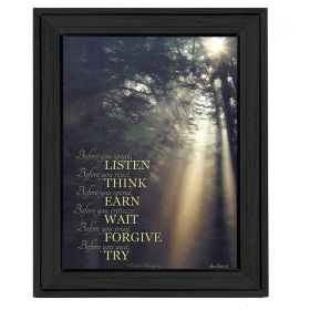 "Before You" By Lori Deiter, Printed Wall Art, Ready To Hang Framed Poster, Black Frame