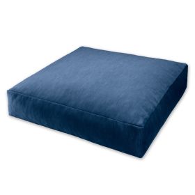 Jaxx Brio Large Décor Floor Pillow / Meditation Yoga Cushion, Plush Microvelvet, Indigo