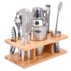 8PCS tainless Steel Cocktail Shaker Mixer Drink Bartender Martini Bar Set Kit