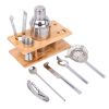 8PCS tainless Steel Cocktail Shaker Mixer Drink Bartender Martini Bar Set Kit