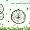 Dandelion On The Field - Large Wall Decals Stickers Appliques Home Decor