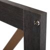 Set of 2 Nightstand, Bedside Furniture with X-Shaped Door, Bedroom End Table,Deep Gray XH