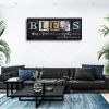 Inspirational Quotes Canvas Wall Art,Bless the Food Before Us Canvas Print,Motivational Wall Art for Living Room,Christian Art Wall Decor for Home Din
