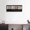 Believe Signs Inspirational Motto Canvas Prints,Motivational Quotes Canvas Wall Art for Living Room,Christian Wall Decor Wood Grain Background Paintin
