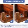 Espresso Knock Box, 58MM Knock Box for Espresso Coffee Grounds with Non-Slip Feet and Removable Grounds Box Fit for Storage 51 to 58MM Espresso Tamper
