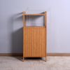 Bathroom Laundry Basket Bamboo Storage Basket with 2-tier Shelf 17.32 x 13 x 37.8 inch