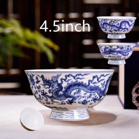 Household Noodle Bowls Ceramic Bone China For Eating (Option: Bone porcelain4.5 inches)