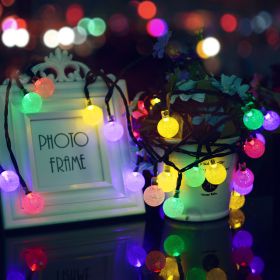 Remote Control Usb Bubble Ball Outdoor Holiday Decoration String Lights (Option: Color30)