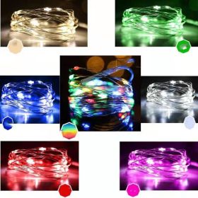 Three A Battery Box Type Copper Wire String Light (Option: Blue-USB)