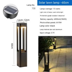 LED Lawn Lamp Outdoor Waterproof Solar Floor Lamp (Option: Solar708 0.6m)