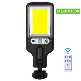 Outdoor Solar LED Wall Lamp (Option: 6163With remote control)