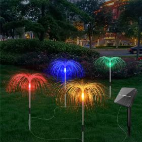 Solar Fiber LED Jellyfish Ground Light (Option: One for four color)