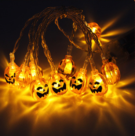 Halloween Decoration Pumpkin  Light  LED String Lights Lantern (Option: A Four colors-1.2M)