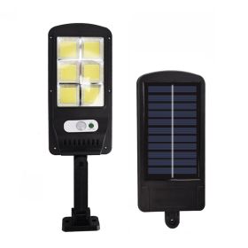 Outdoor Household Solar Street Lights (Option: Black-6grid-1PC)