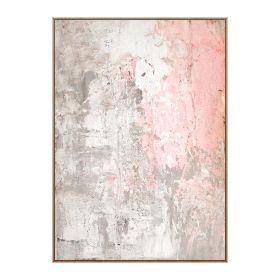 Handmade Abstract Nordic Oil Paintings Wall Pictures Modern Canvas Painting Pink Poster Wall Art For Living Room Bedroom No Frame (size: 90x120cm)