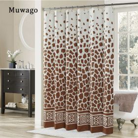 Muwago Shower Curtain With Giraffe Pattern Blackout Waterproof And Mildew Resistant Bathing Cover Aesthetic Bathroom Accessories (size: W72"*H72")