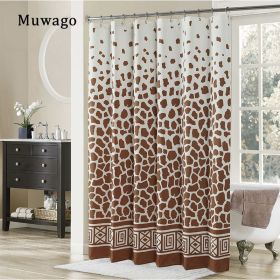 Muwago Shower Curtain With Giraffe Pattern Blackout Waterproof And Mildew Resistant Bathing Cover Aesthetic Bathroom Accessories (size: W72"*H72")