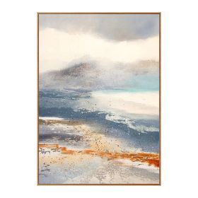 Abstract Golden Sun Canvas Painting Flowing Big Paint Posters  Fashion Tableaux Living Room Nordic Wall Art Decor Tableaux (size: 50X70cm)