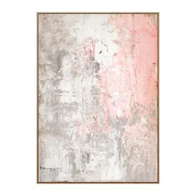 Handmade Abstract Nordic Oil Paintings Wall Pictures Modern Canvas Painting Pink Poster Wall Art For Living Room Bedroom No Frame (size: 75x150cm)
