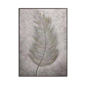 100% Hand Painted Abstract Texture Feather Picture Oil Painting Canvas Wall Art Unframed Artwork Home Good Wall Decor Panel (size: 150x220cm)