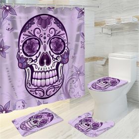Halloween Shower Curtain Sets Waterproof Bathroom Decor (Color: type1)