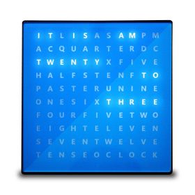 Alphabet Clock (Color: Blue)