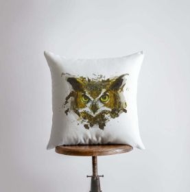 Horn Owl | Owl Gifts | Bird | Brid Prints | Bird Decor | Accent Pillow Covers | Throw Pillow Covers | Pillow | Room Decor | Bedroom Decor (Cover & Insert: Cover only, Dimensions: 8x8)