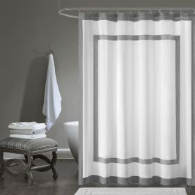 Cotton Shower Curtain (Color: as Pic)