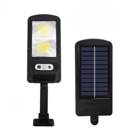 Outdoor Household Solar Street Lights (Option: Black-2grid-1PC)